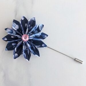 Drip Blossom Flower Lapel Pin